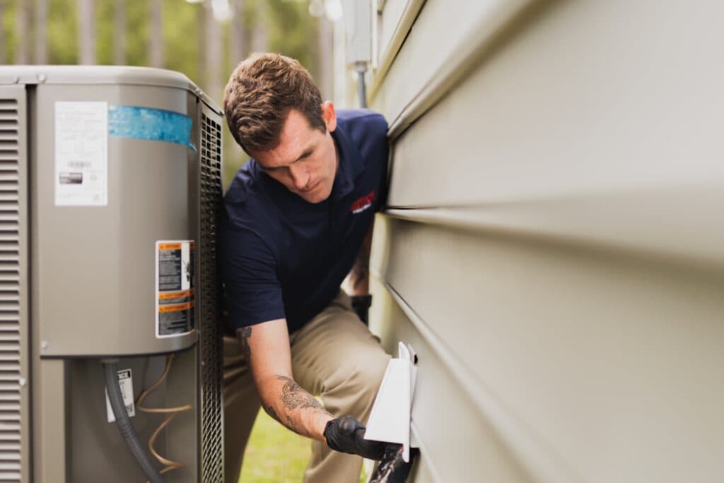 Trutech technician performing inspection